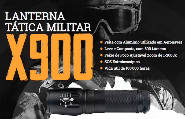 Lanterna Tatica Militar X900: preço, efeitos,onde comprar e mais![ ANALISE COMPLETA]
